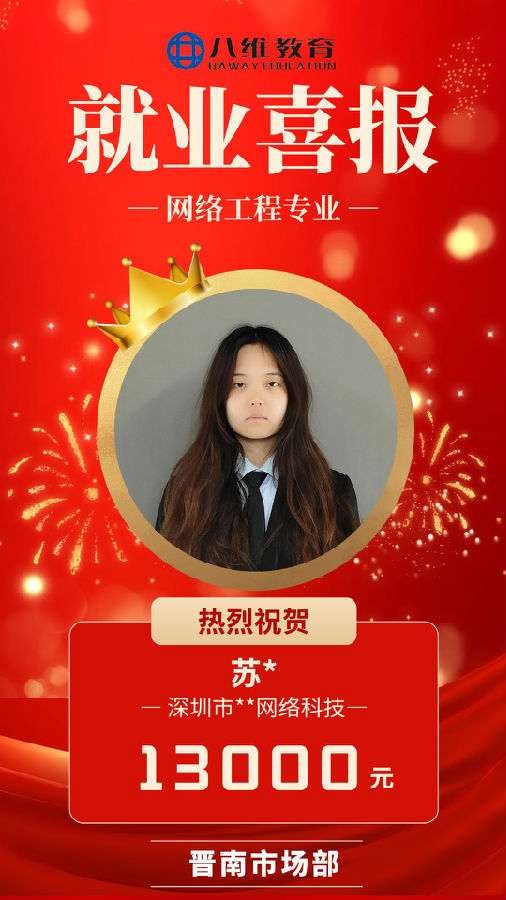 八維職業(yè)學校網(wǎng)絡工程專業(yè)最新喜報來襲